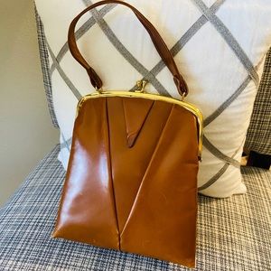 Brown Vintage 60s “V” Purse